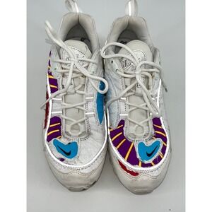 Nike Air Max 98 Tear Away Sneakers Cushioned Reflective White Purple Blue US 9.5